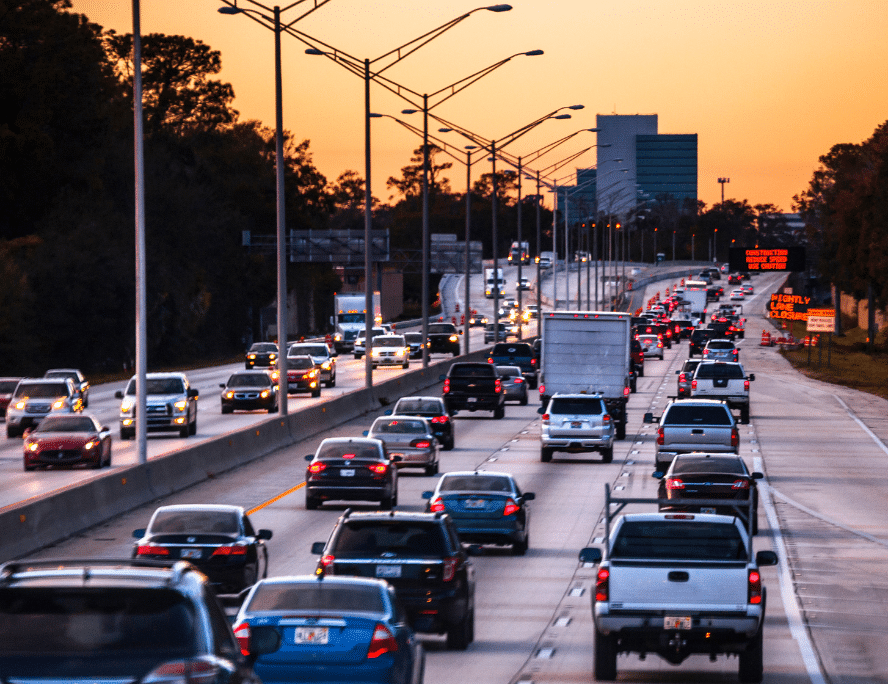 Holiday traffic in south florida