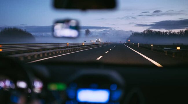 car on road