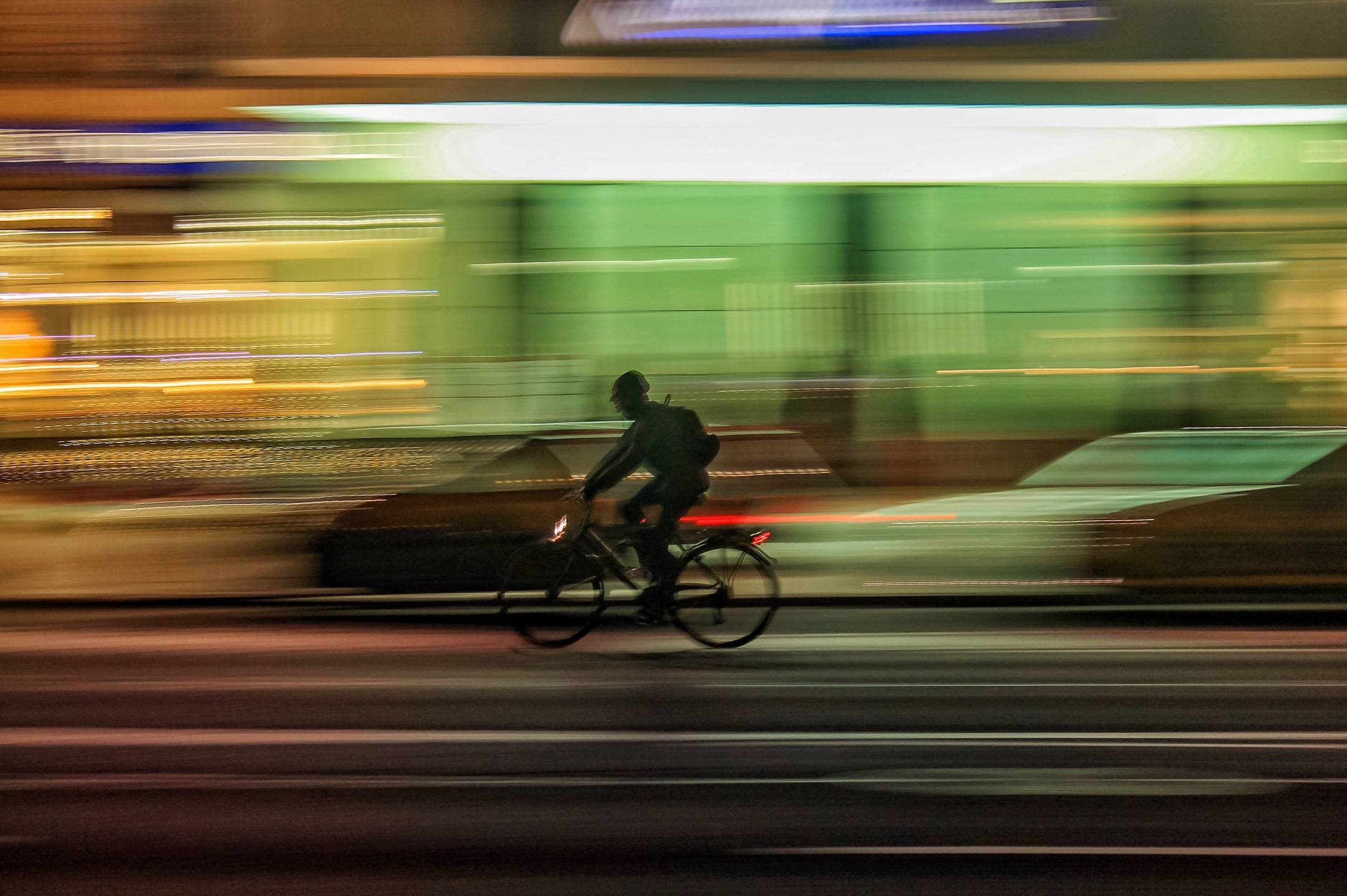 bike on road