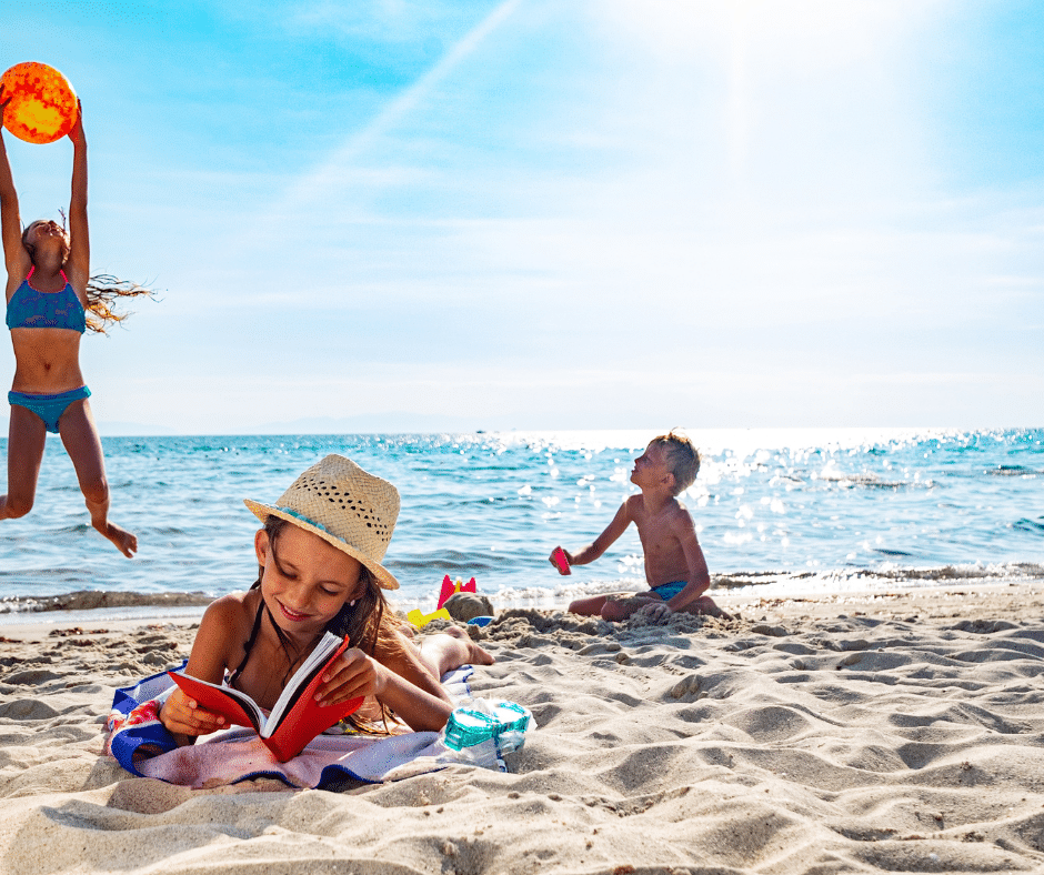 kids on beach