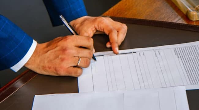 signing documents