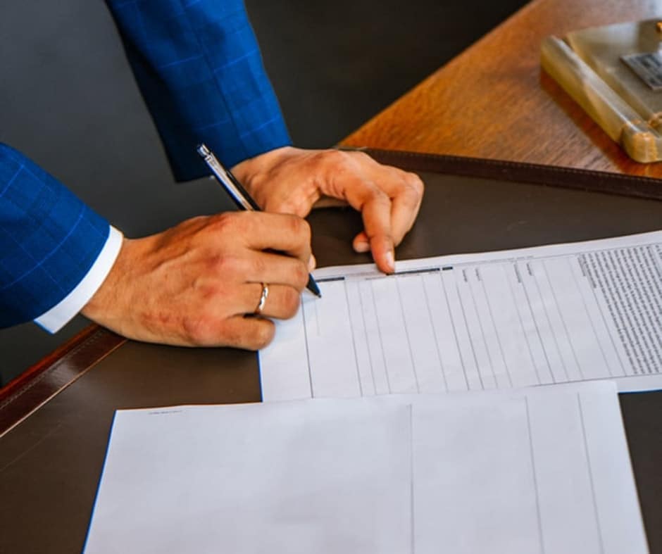 signing documents