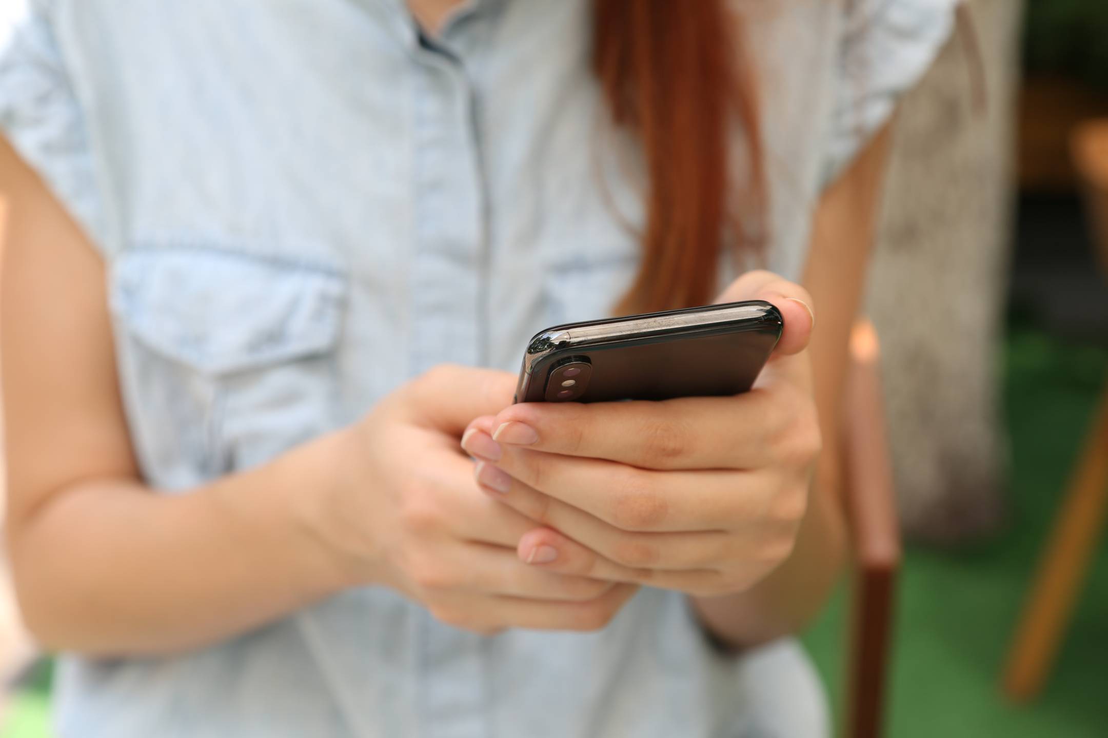 woman on phone