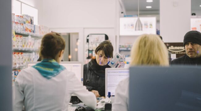 people in a store
