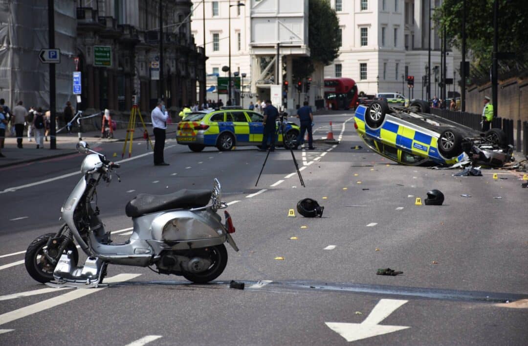 Scooter Accidente