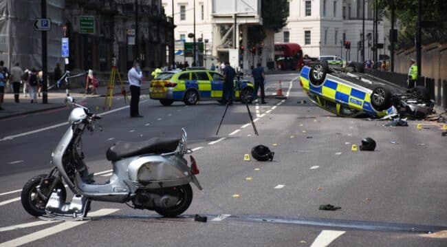 Scooter Accidente