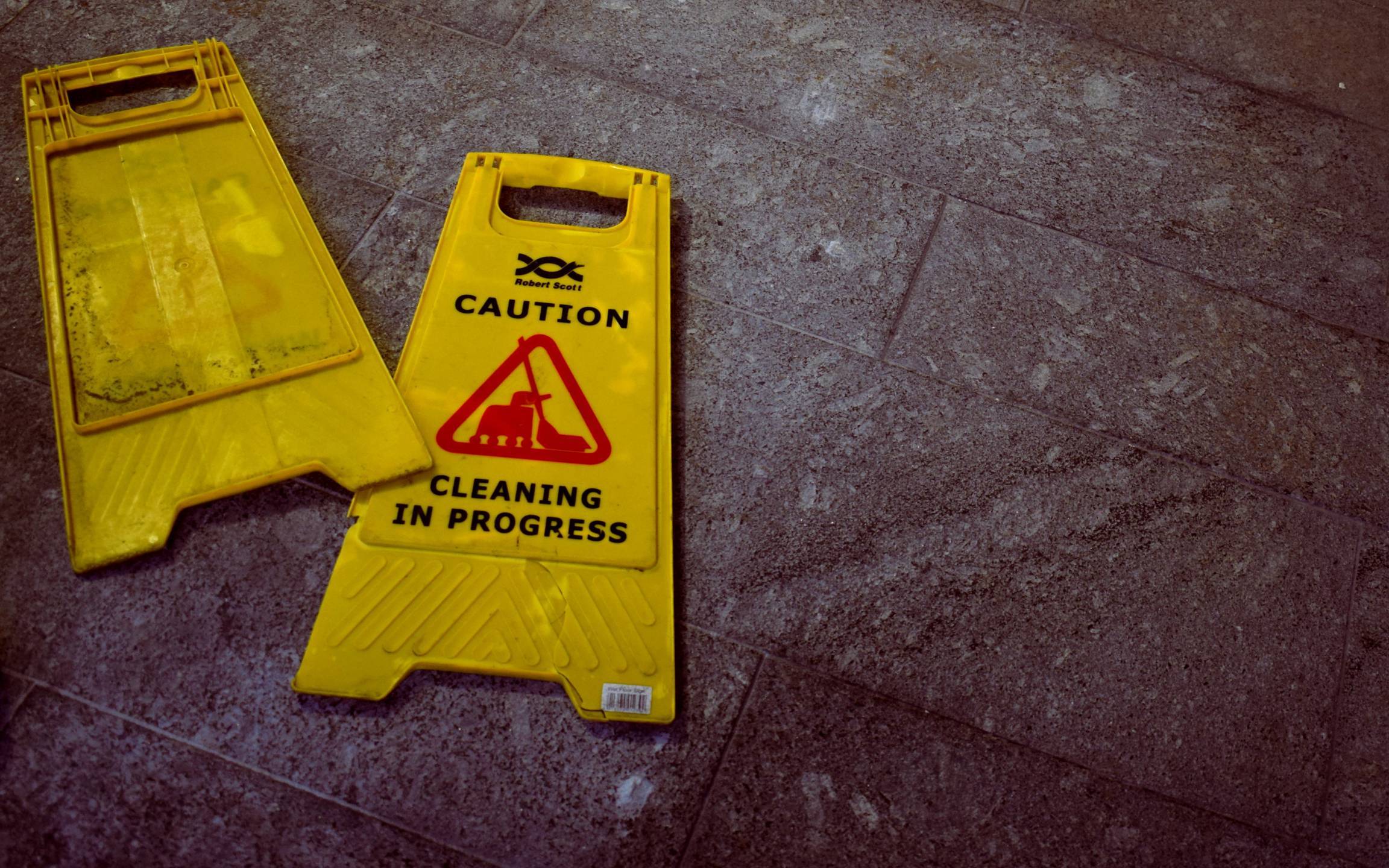 caution floor sign