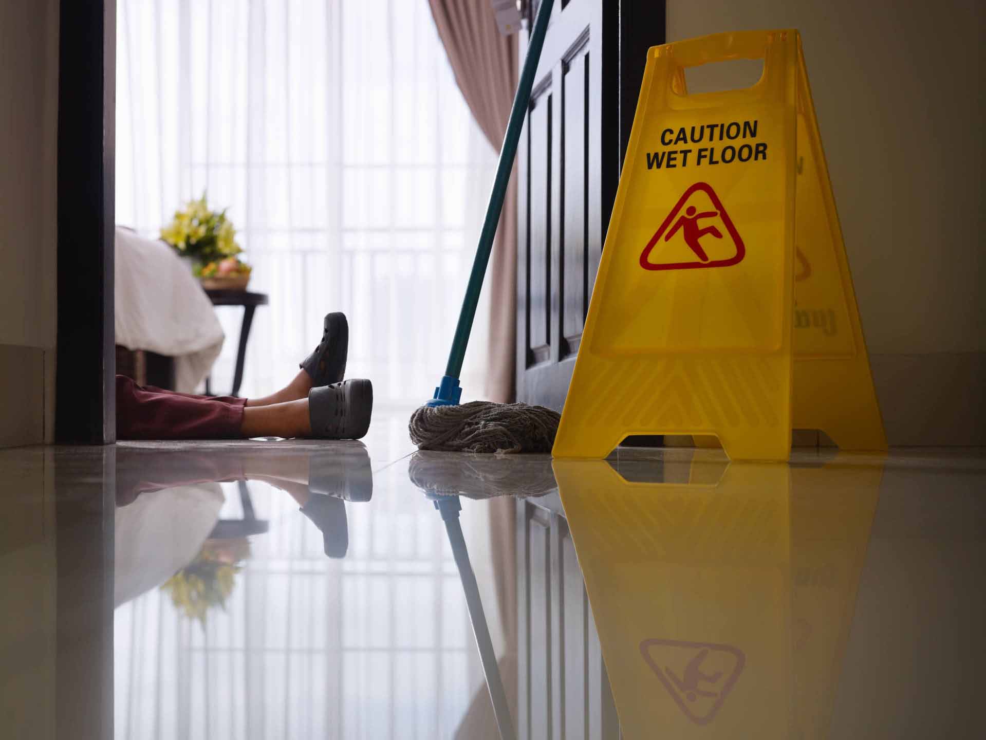 slip and fall sign
