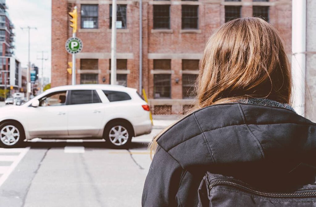 woman walking