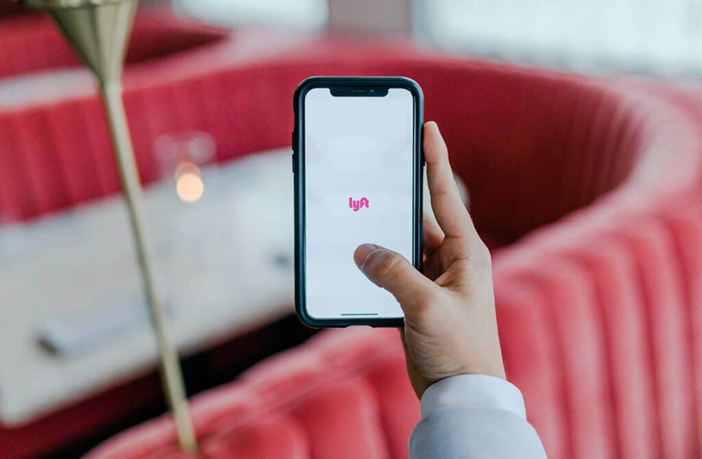 lyft on phone