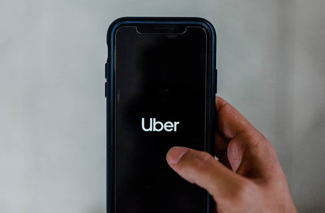 uber on phone