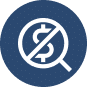no hidden fee icon